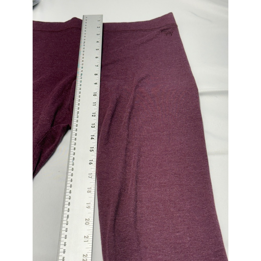 Victoria's Secret PINK Burgundy Heathered Mid Rise Leggings Womens‎ Medium Y2K - Picture 6 of 10